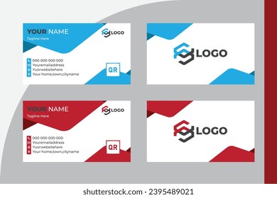 modern and clean professional business card template

