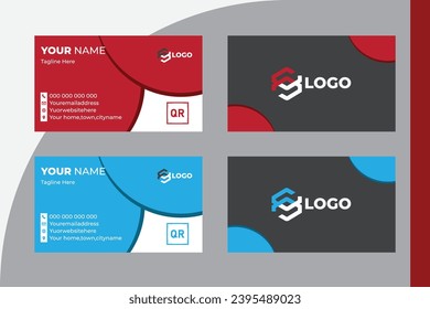 modern and clean professional business card template

