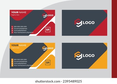 modern and clean professional business card template

