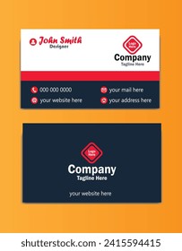 Modern and clean professional business card template for company