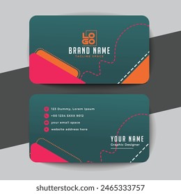 Modern and clean professional business card template