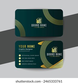 Modern and clean professional business card template