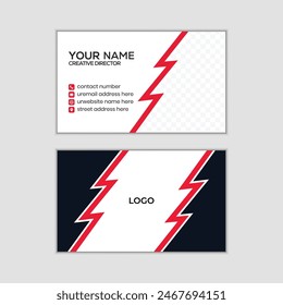 modern and clean professional business card template