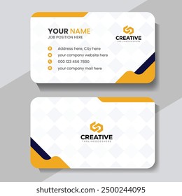 Modern and clean professional business card template