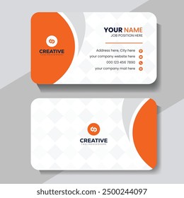 Modern and clean professional business card template