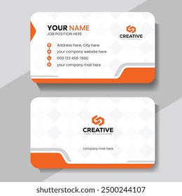 Modern and clean professional business card template