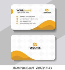 Modern and clean professional business card template