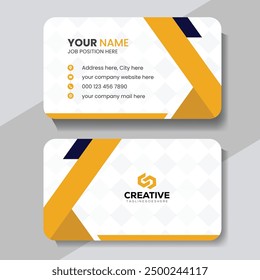 Modern and clean professional business card template