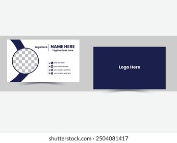 Modern and clean professional business card template.