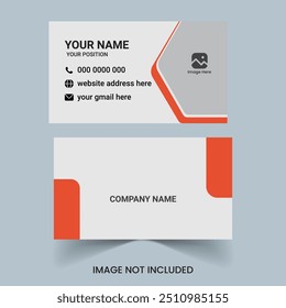 Modern and clean professional business card , Clean professional business card template.