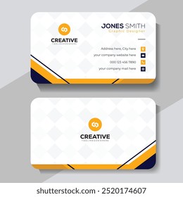 Modern and clean professional business card template