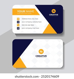 Modern and clean professional business card template