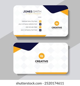 Modern and clean professional business card template