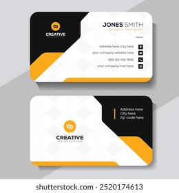 Modern and clean professional business card template