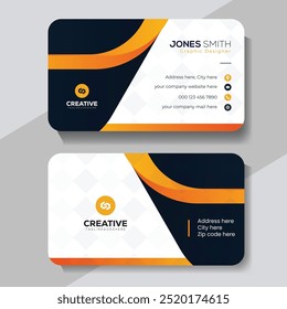 Modern and clean professional business card template