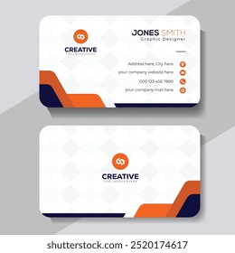 Modern and clean professional business card template