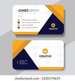 Modern and clean professional business card template