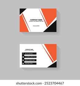 Modern and clean professional business card template