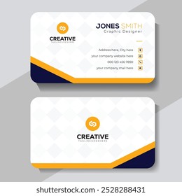 Modern and clean professional business card template