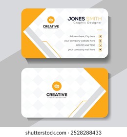 Modern and clean professional business card template