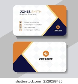 Modern and clean professional business card template