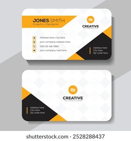 Modern and clean professional business card template