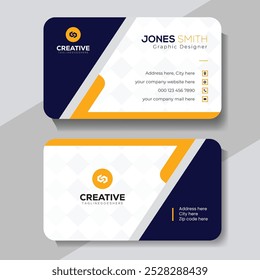 Modern and clean professional business card template