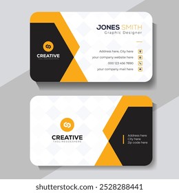 Modern and clean professional business card template