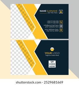 Modern and clean professional business card template.