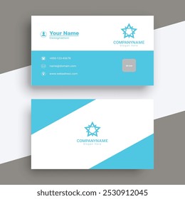 Modern and clean professional business card templateminimal golden business card template