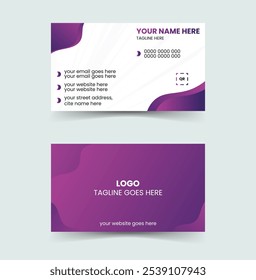 Modern and clean professional business card template