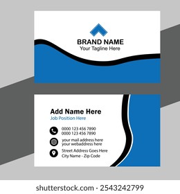 Modern and clean professional business card template