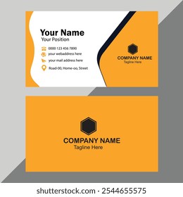 Modern and clean professional business card template