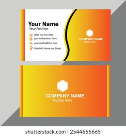 Modern and clean professional business card template