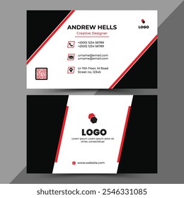 Modern and clean professional business card template