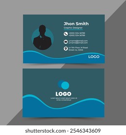 Modern and clean professional business card template