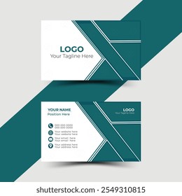 Modern and clean professional business card template. Name card, layout in square size and vector design