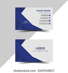 Modern and clean professional business card template. Name card, layout in square size and vector design