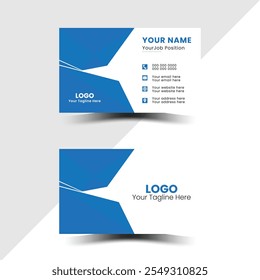 Modern and clean professional business card template. Name card, layout in square size and vector design