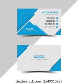 Modern and clean professional business card template. Name card, layout in square size and vector design