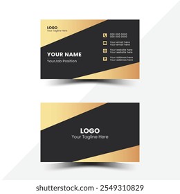 Modern and clean professional business card template. Name card, layout in square size and vector design