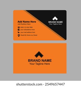 Modern and clean professional business card template