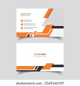 Modern and clean professional business card template