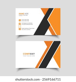 Modern and clean professional business card template