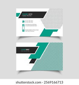 Modern and clean professional business card template