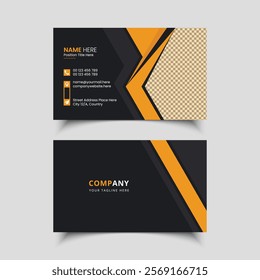 Modern and clean professional business card template