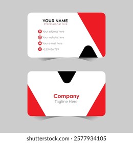 Modern and clean professional business card template design, visiting card template, Company card template