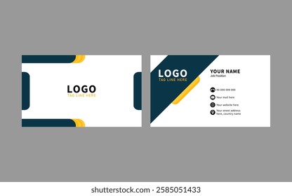 Modern and clean professional business card template