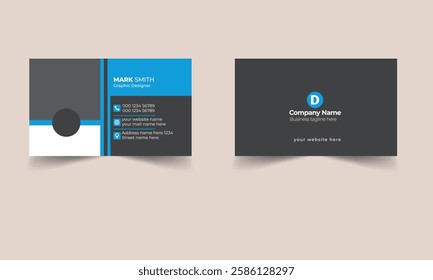 Modern and clean professional business card template.Creative business card template, personal visiting card, vector illustration template design