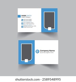 Modern and clean professional business card template.Creative business card template, personal visiting card, vector illustration template design